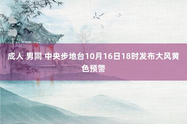 成人 男同 中央步地台10月16日18时发布大风黄色预警