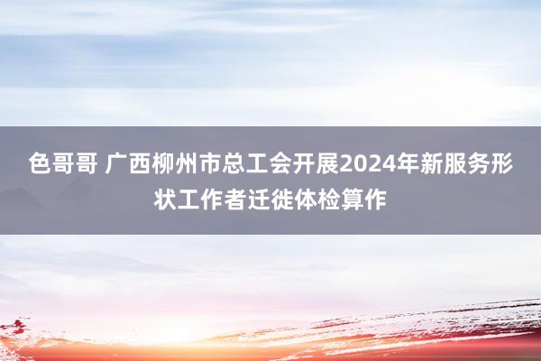 色哥哥 广西柳州市总工会开展2024年新服务形状工作者迁徙体