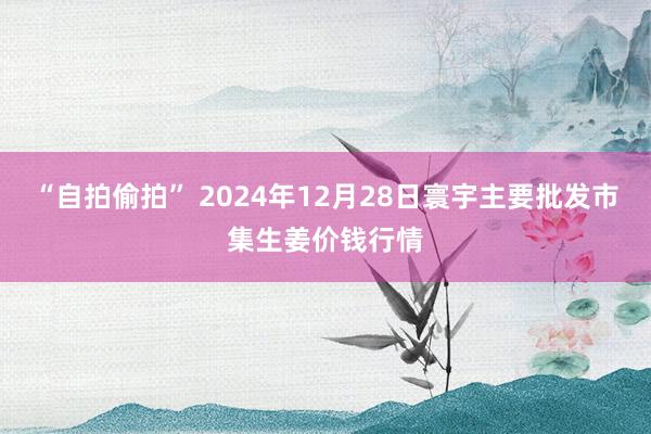 “自拍偷拍” 2024年12月28日寰宇主要批发市集生姜价钱