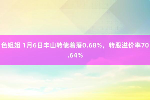 色姐姐 1月6日丰山转债着落0.68%，转股溢价率70.64